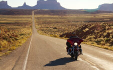 Monument Valley on a Motorbike