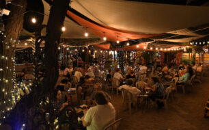 Enjoying music at La Cocina in Tucson