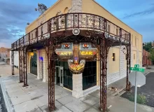 The entrance to Art Car World in Douglas, Arizona