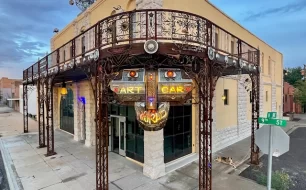 The entrance to Art Car World in Douglas, Arizona